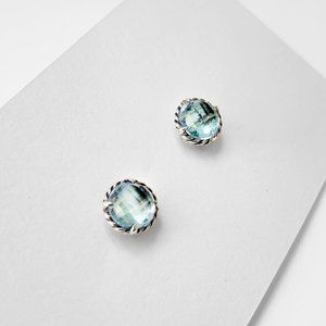 NWOT David Yurman Blue Topaz Châtelaine Earrings